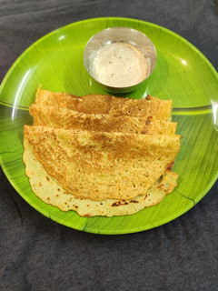 A picture of Split yellow moong dal dhirde / dose.