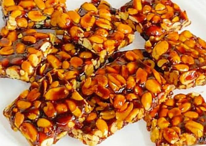 2 ingredient peanut chikki healthy recipe