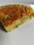 Tortilla de zucchini y arroz