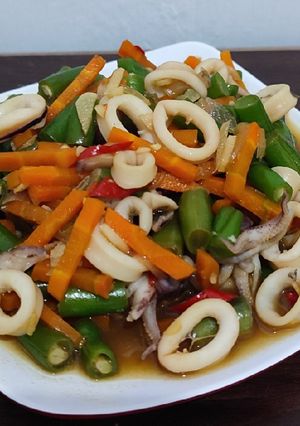 Foto resep Tumis Cumi Buncis Wortel
