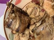 Una foto de pollo al limón olla express