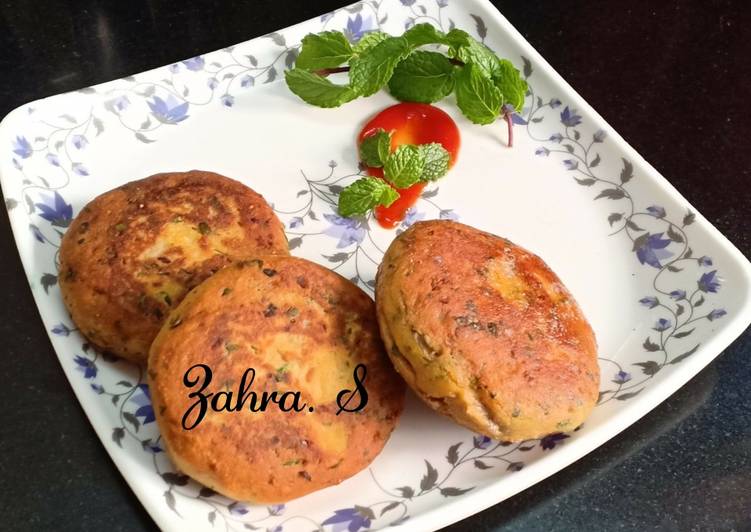 Crispy Aloo besan tikki