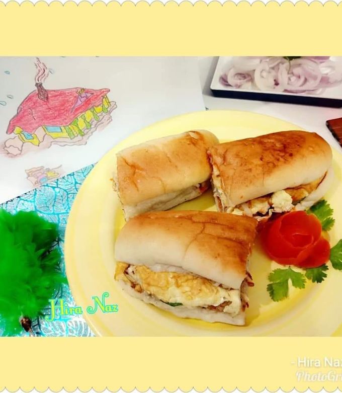 A picture of Anday Wala Burger..