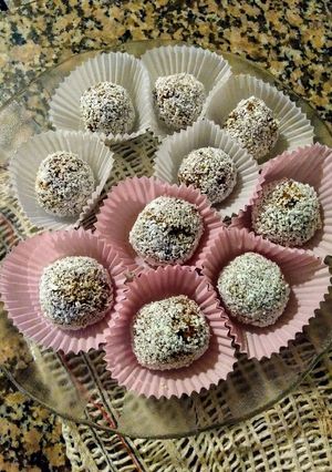 Una foto de Trufas (pirotines) de chocolate