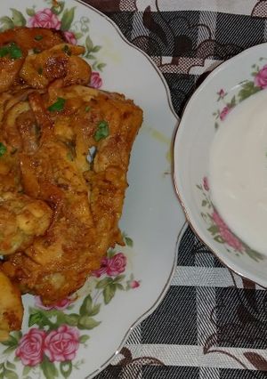 عکسی از دستور مرغ سوولاکی(مرغ خوشمزه ی یونانی)