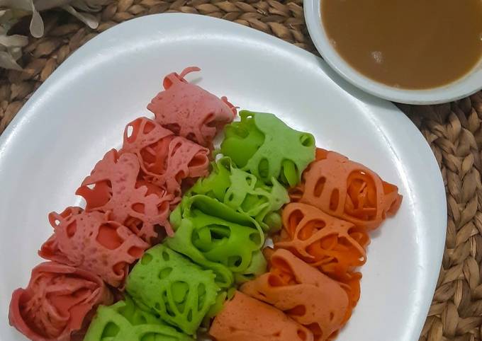 Roti jala kuah kinca