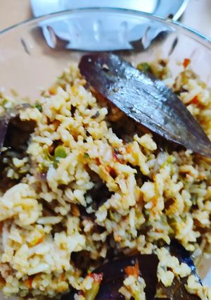 A picture of Vegetables Dum Biryani.