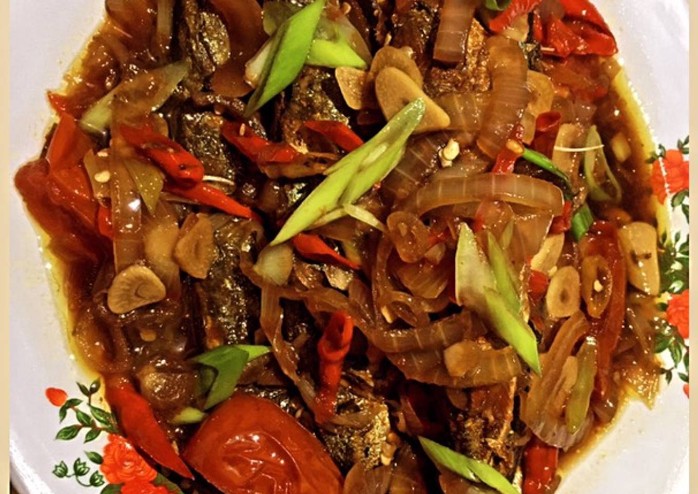 Ikan Layang Masak Kecap Pedas