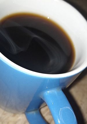 A picture of Black Coffee with Ginger lemon.