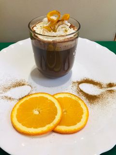 Narancsos, fahéjas forró csoki recept fotója