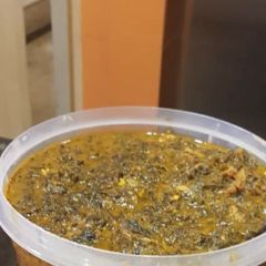 Bitterleaf soup A picture of Bitterleaf soup.