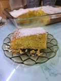 Syrupy Ravani with Coconut