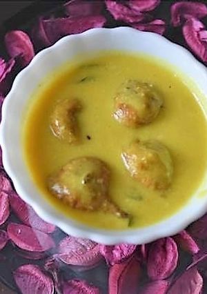 A picture of Kadhi badi recipe.