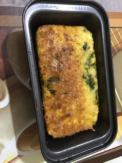 A picture of Spinach and egg casserole.