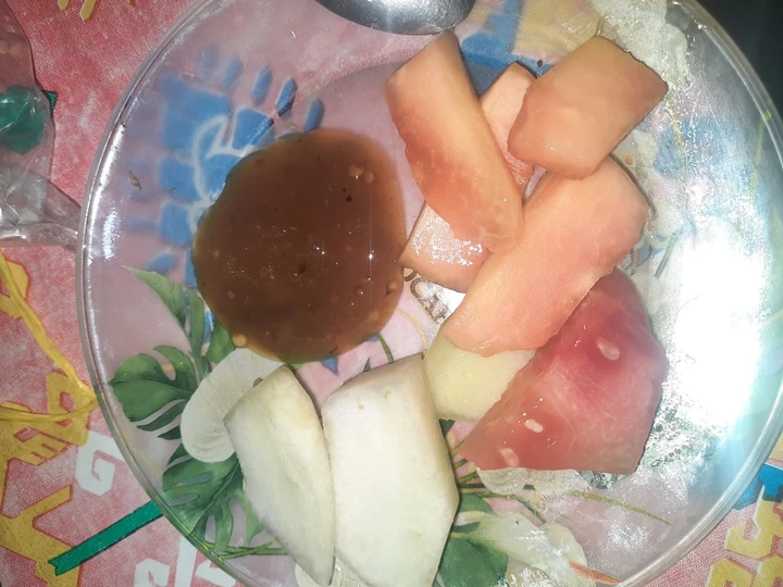 Cara Mudah Membuat Resep Rujak manis sehat ala ummi yang Bisa Manjain Lidah Anti Ribet, Lezat Sekali