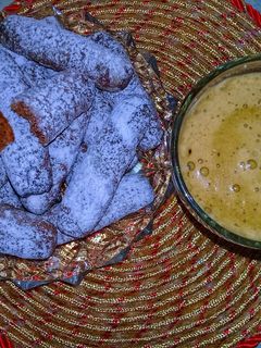 صورة لوصفة حلوى بالروينة صحية و مبتكرة على طريقتي 🥰😋