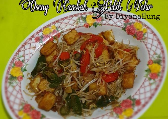 Ternyata begini loh! Cara  bikin Oseng Cambah/Tauge Putih Telur  menggugah selera