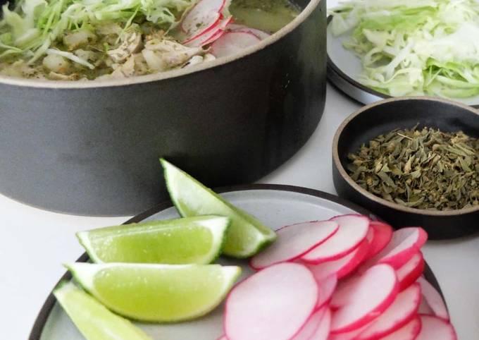 Steps to Prepare Homemade Pozole Verde con Pollo