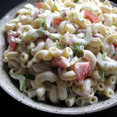 Pasta Salad with Sour Cream Dressing A picture of Pasta Salad with Sour Cream Dressing.