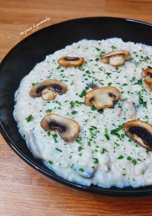Une photo de Risotto aux champignons