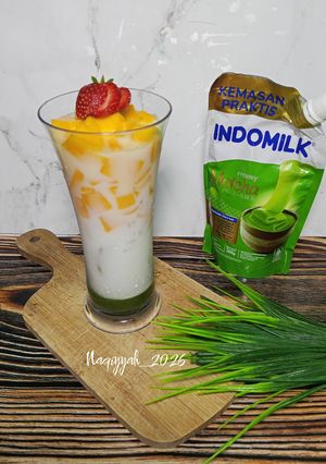 Foto resep Mangga matcha latte