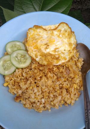 Foto resep Nasi goreng bumbu rendang