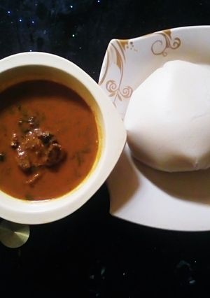 A picture of Semo & soup.