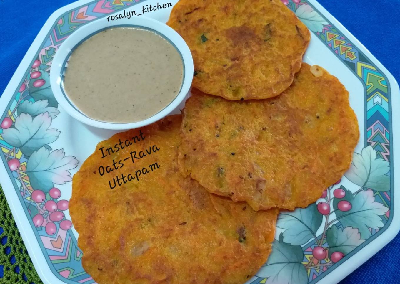 Instant Oats-Rava Uttapam