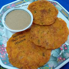 A picture of Instant Oats-Rava Uttapam.