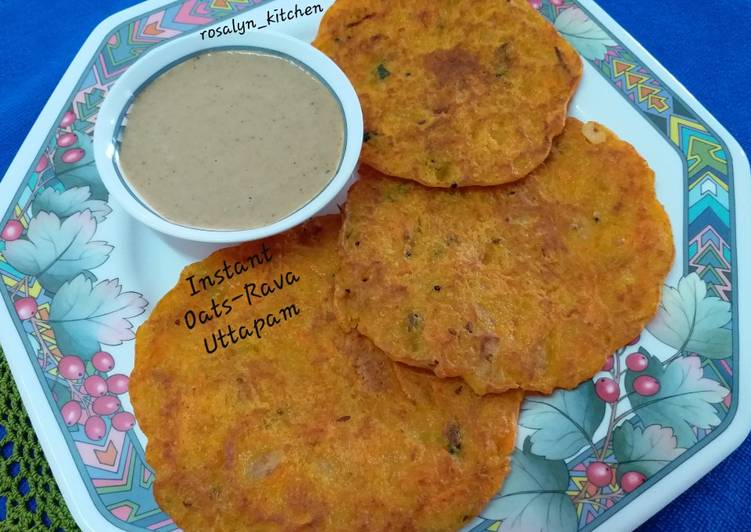 Step-by-Step Guide to Make Appetizing Instant Oats-Rava Uttapam