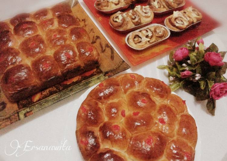 Resep Roti Manis Isi Selai Strawberry &amp; Cinnamon Rolls (hanya dgn satu resep) 😃 yang Bisa Manjain Lidah