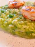 Risotto piselli e gamberi