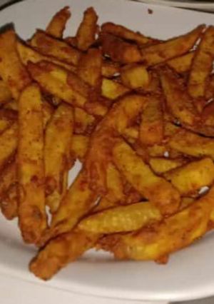 A picture of Crispy fries(homemade).