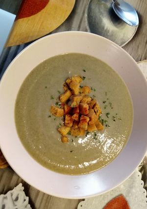 Una foto de Crema de champiñones