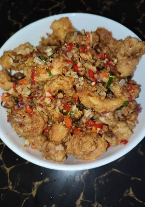 Foto resep Oseng Cumi Tepung Sambal Matah
