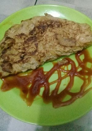 Foto resep Omlet Mie Telur
