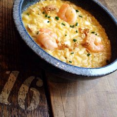 Amaretto di Saronno rice with prawns and butternut squash A picture of Amaretto di Saronno rice with prawns and butternut squash.