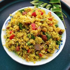A picture of Oats veggie poha.