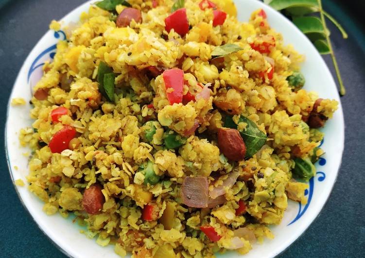 Oats veggie poha