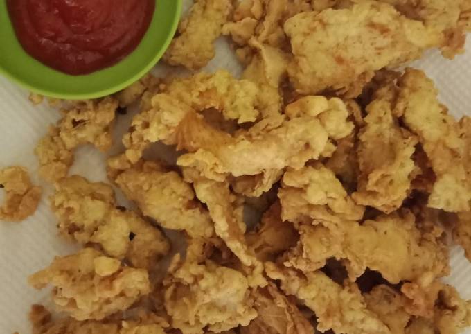 Dada ayam fillet goreng crispy