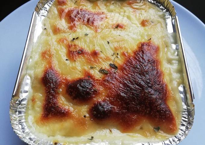 Lasagna con pollo y tocineta Receta de Creaciones Camaxtli- Cookpad