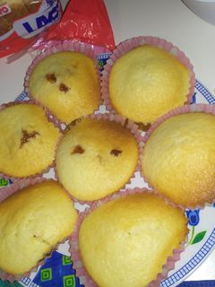 Una foto de Muffins de vainilla y 💙de dulce de leche 🥯🥞