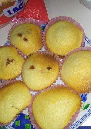 Una foto de Muffins de vainilla y 💙de dulce de leche 🥯🥞
