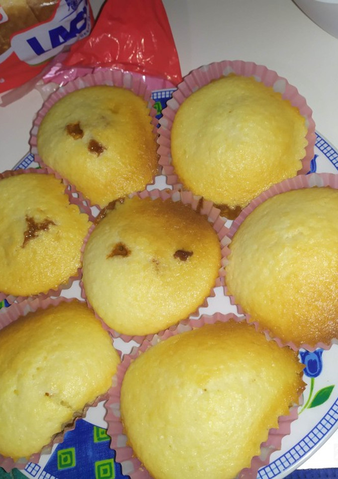 Una foto de Muffins de vainilla y 💙de dulce de leche 🥯🥞
