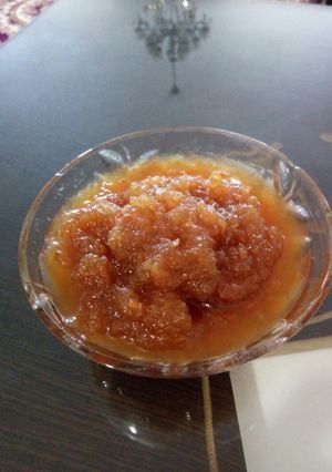 عکسی از دستور مربای سیب رنده شده