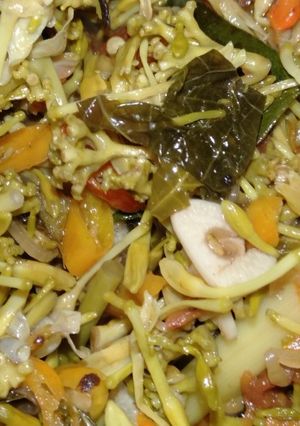 Foto resep Tumis bunga pepaya anti pahit