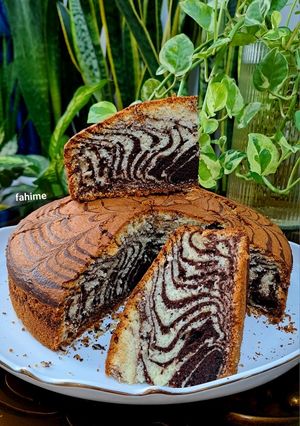 عکسی از دستور کیک زبرا
