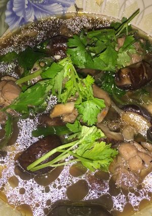รูปของ ไก่ตุ๋นเห็ดหอม