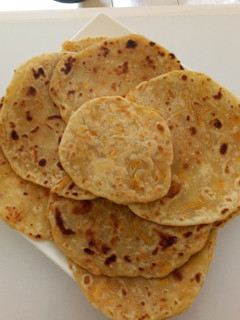 A picture of Carrot chapati.