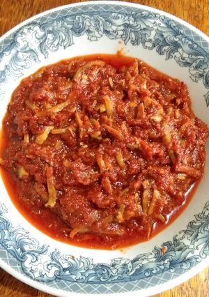 Foto resep Sambal teri tomat pedas